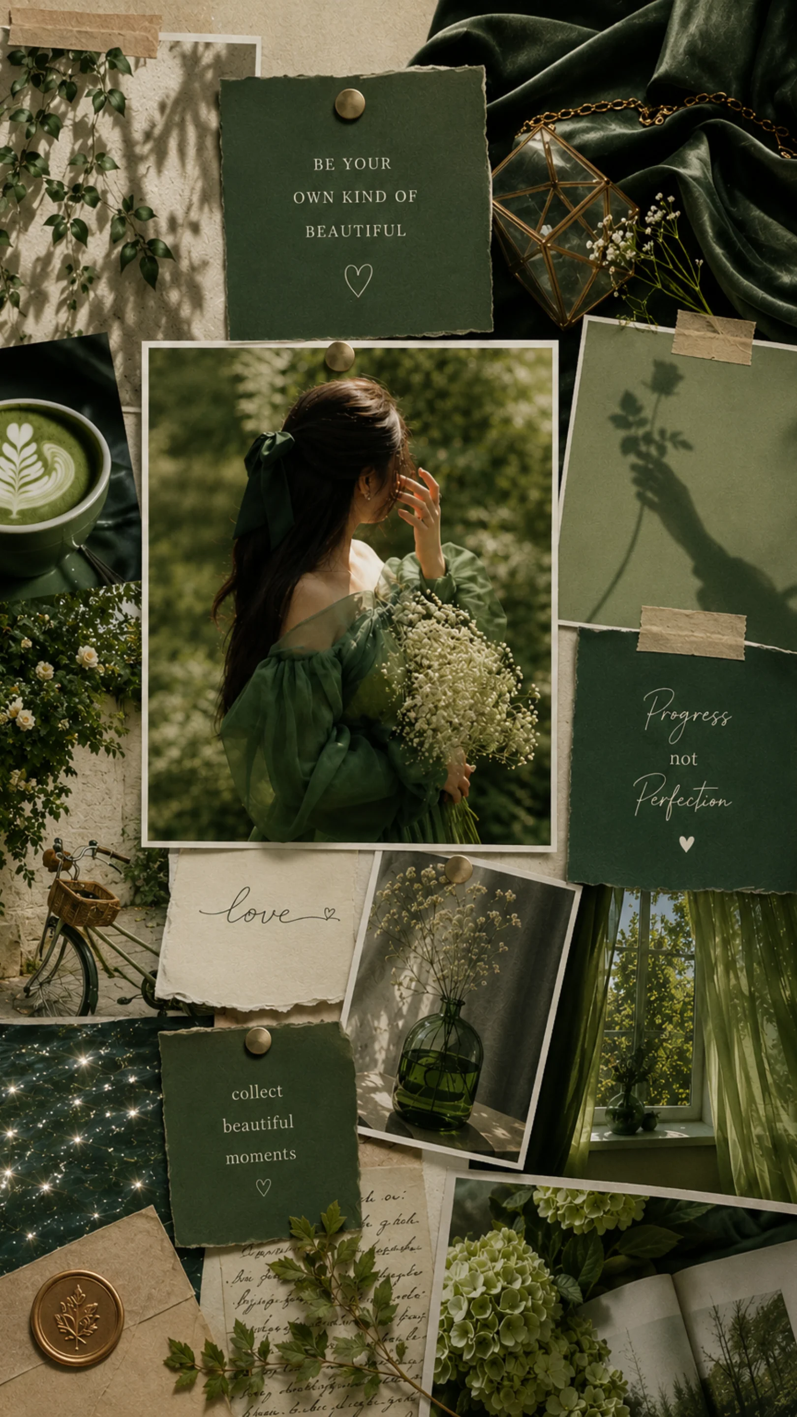 Garden Muse aesthetic moodboard