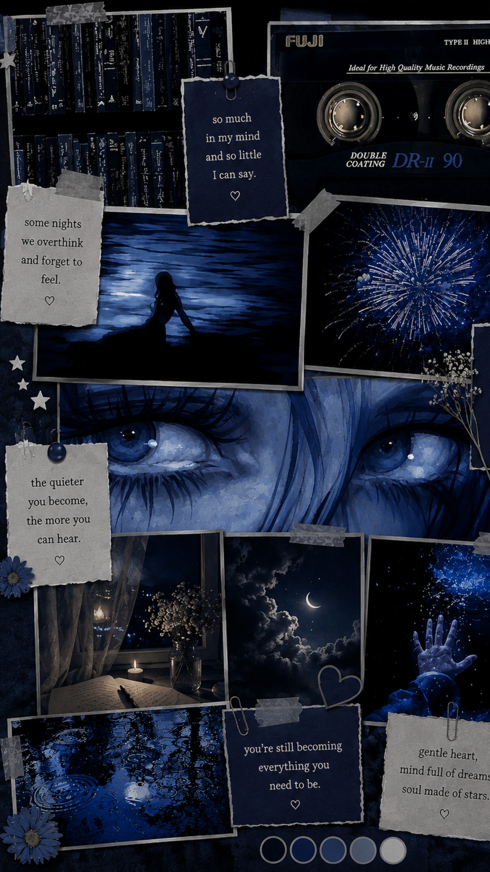Midnight Reverie Aesthetic Moodboard - Avenlly