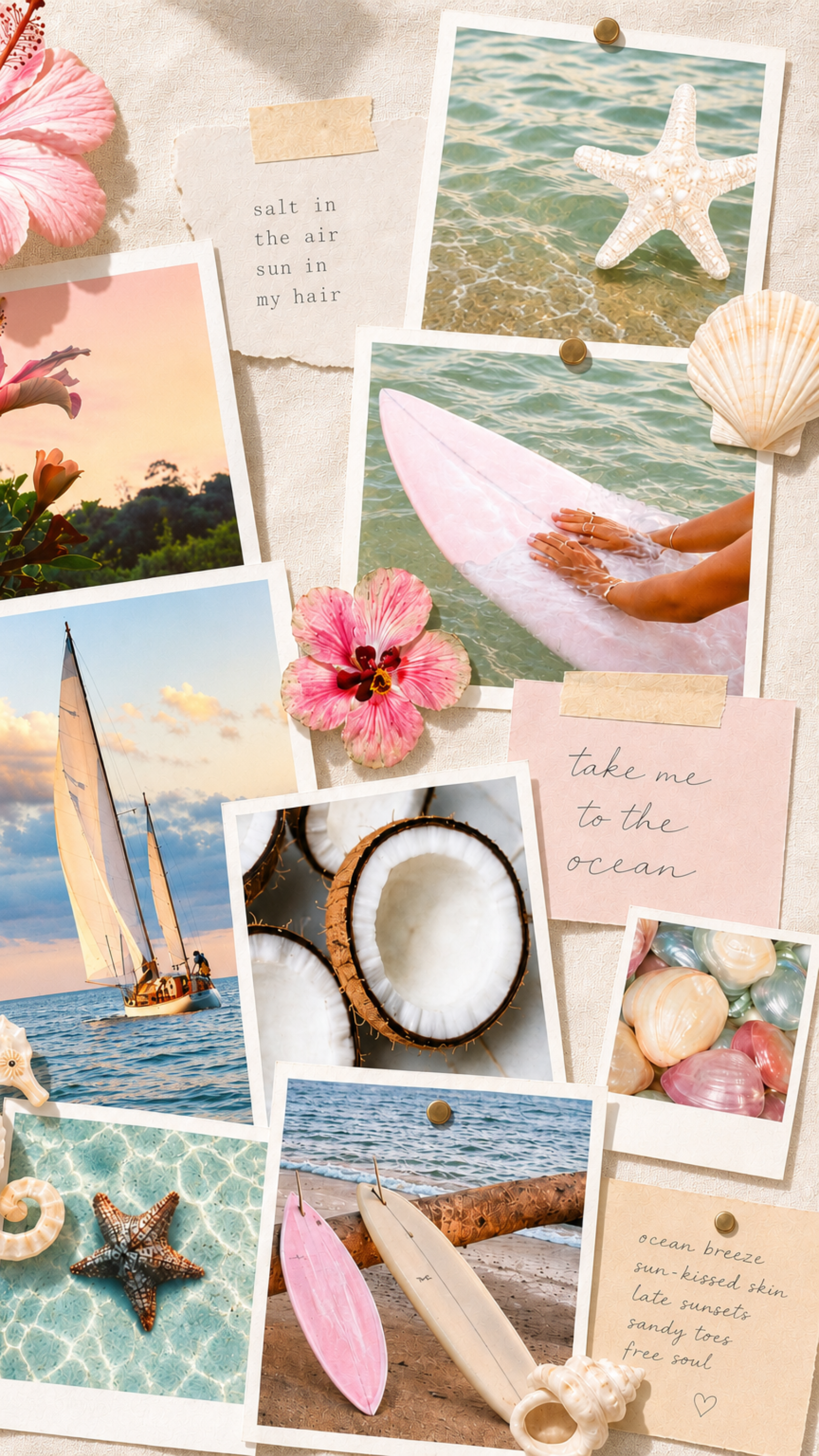 Pink Paradise Aesthetic Moodboard - Avenlly