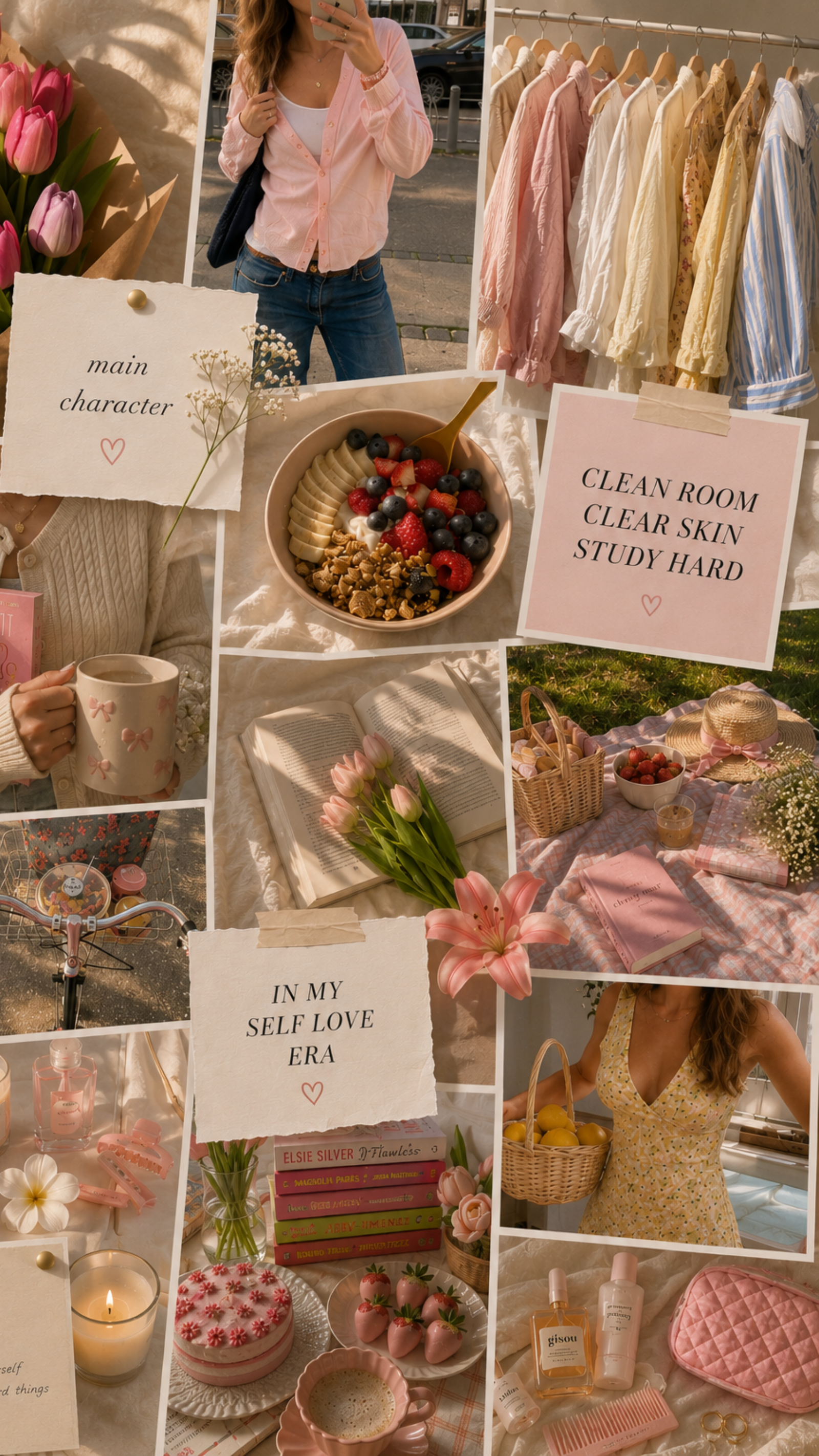 Soft Girl Spring Moodboard Aesthetic Moodboard - Avenlly