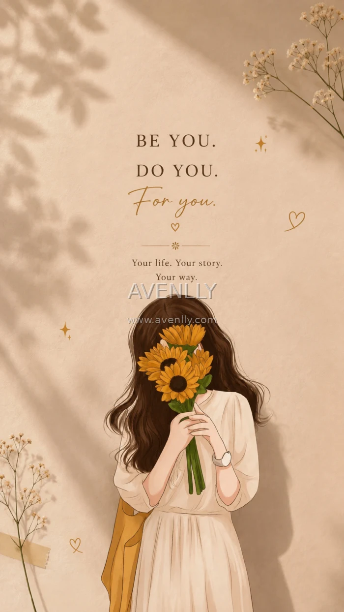 Be You, Do You – Soft Aesthetic Quote Wallpaper