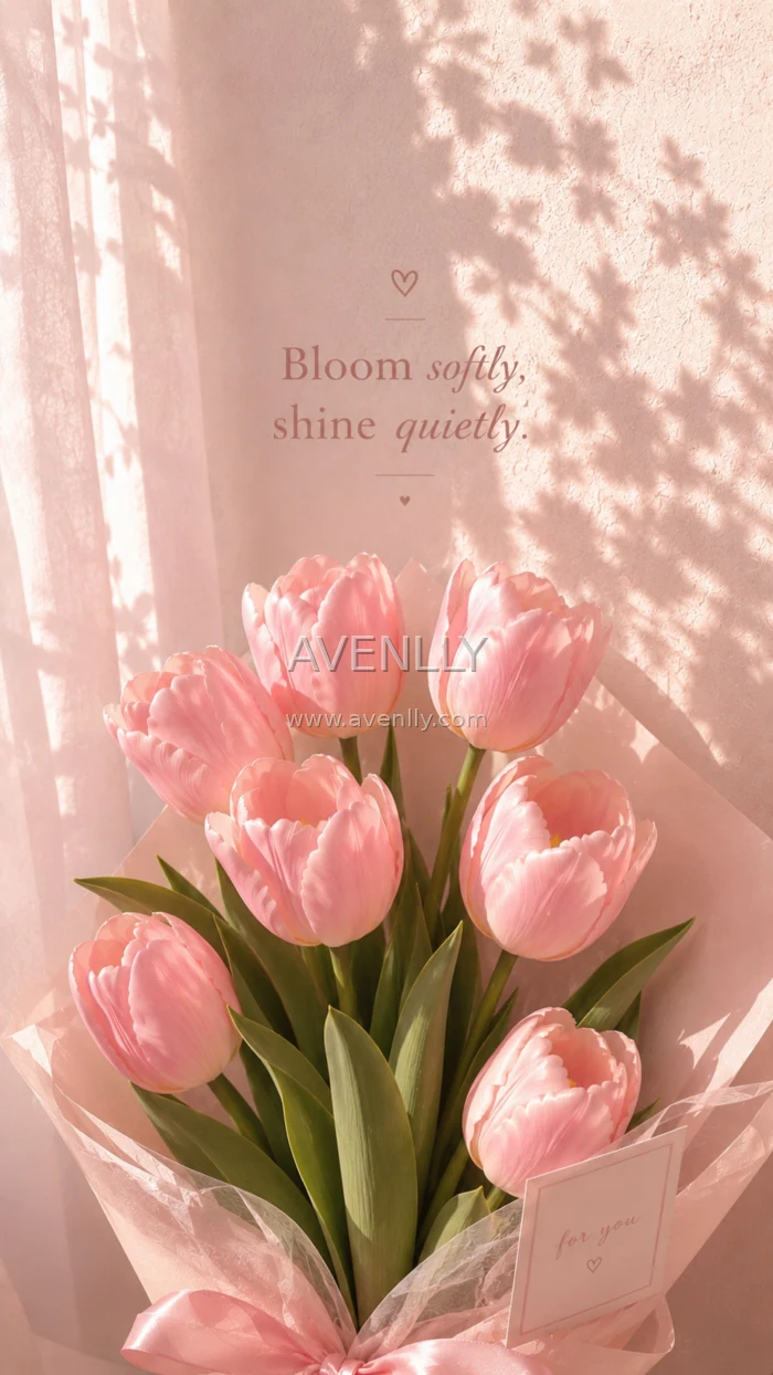 Bloom Softly Shine Quietly Tulip Wallpaper HD