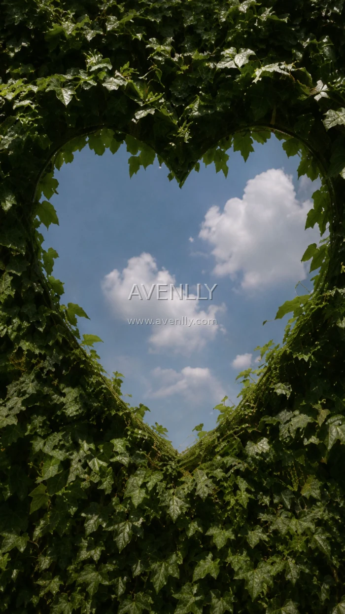 Blue Sky Through Green Leaves Wallpaper