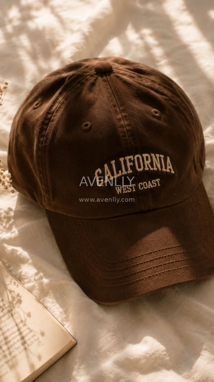 Brown California Cap Aesthetic Wallpaper