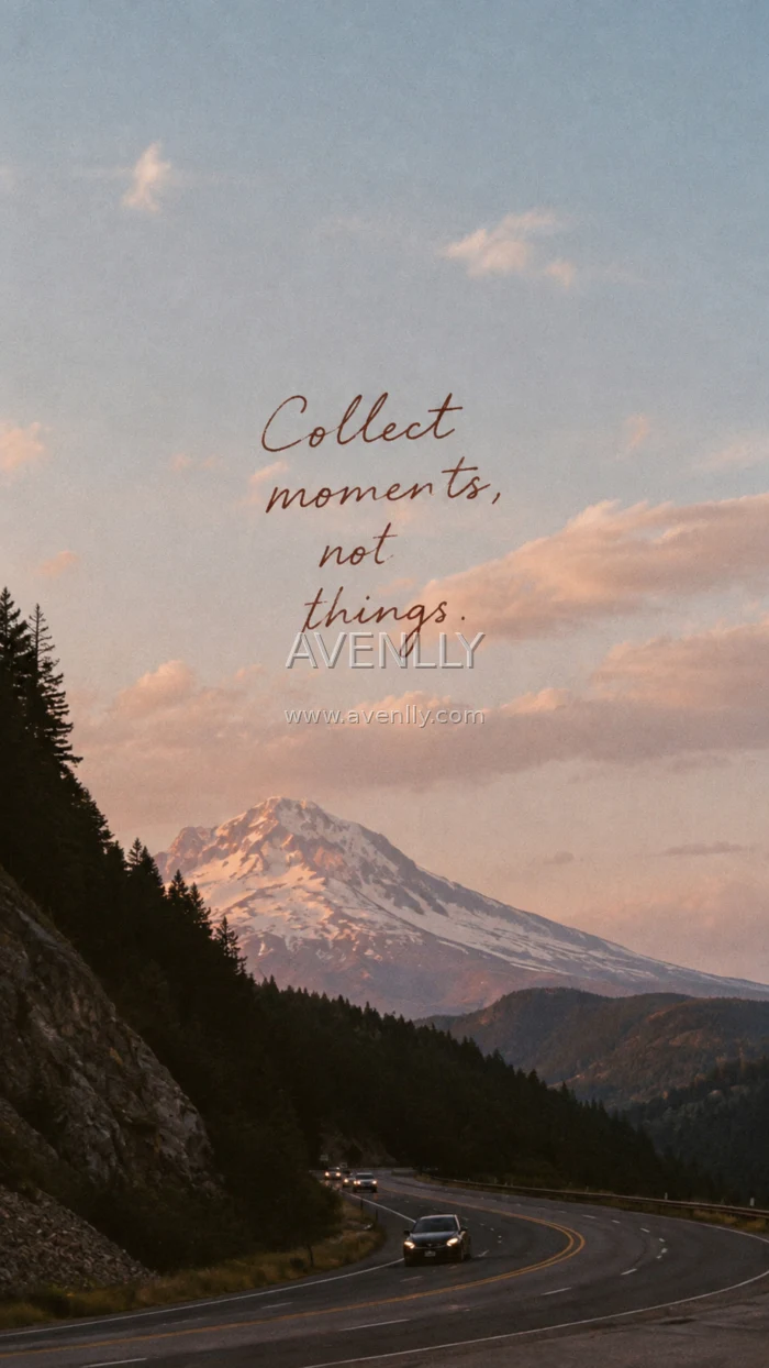Collect Moments, Not Things Aesthetic Wallpaper HD