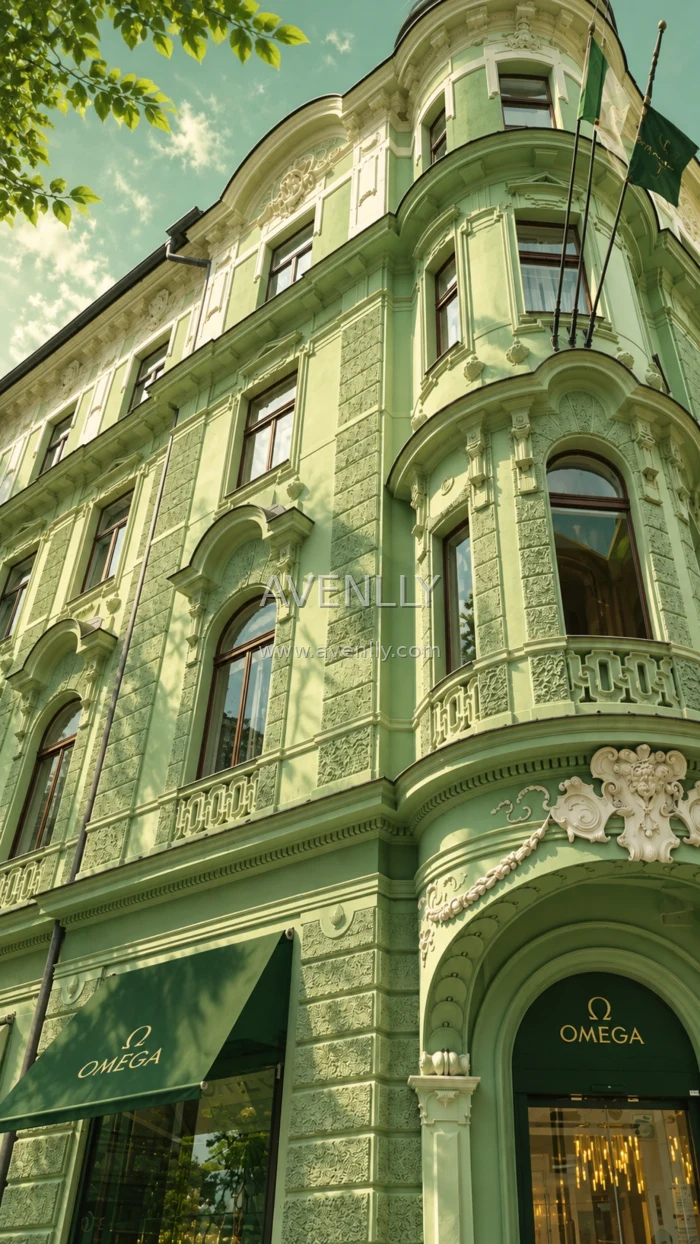 Elegant Sage Green Architecture Aesthetic Wallpaper