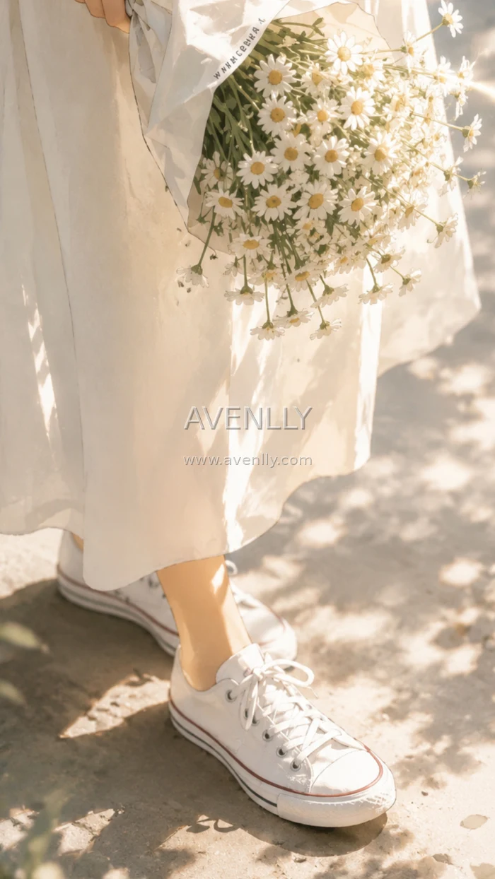 Golden Daisy Bouquet Aesthetic Wallpaper