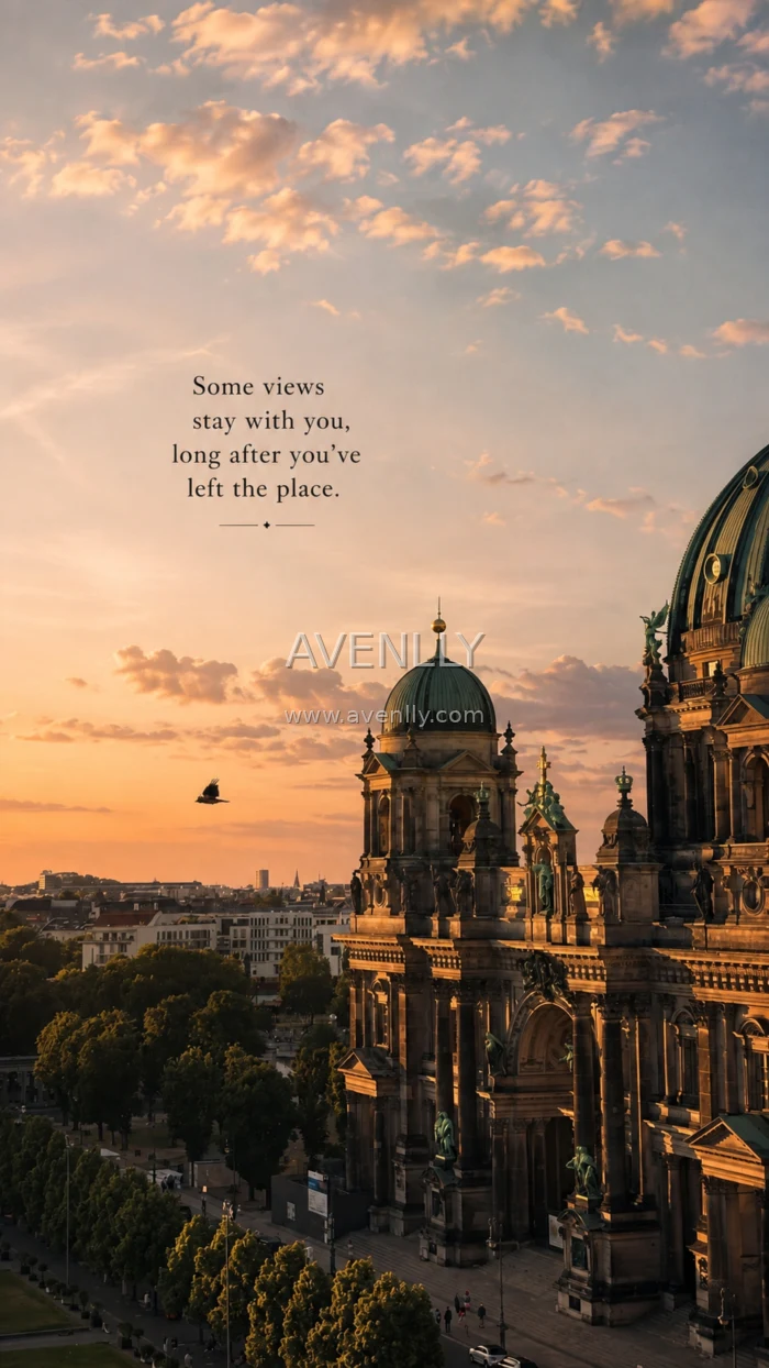 Golden Hour European Architecture Aesthetic Wallpaper