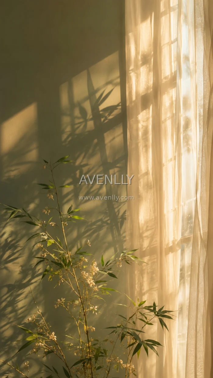 Golden Morning Window Light Aesthetic Wallpaper HD