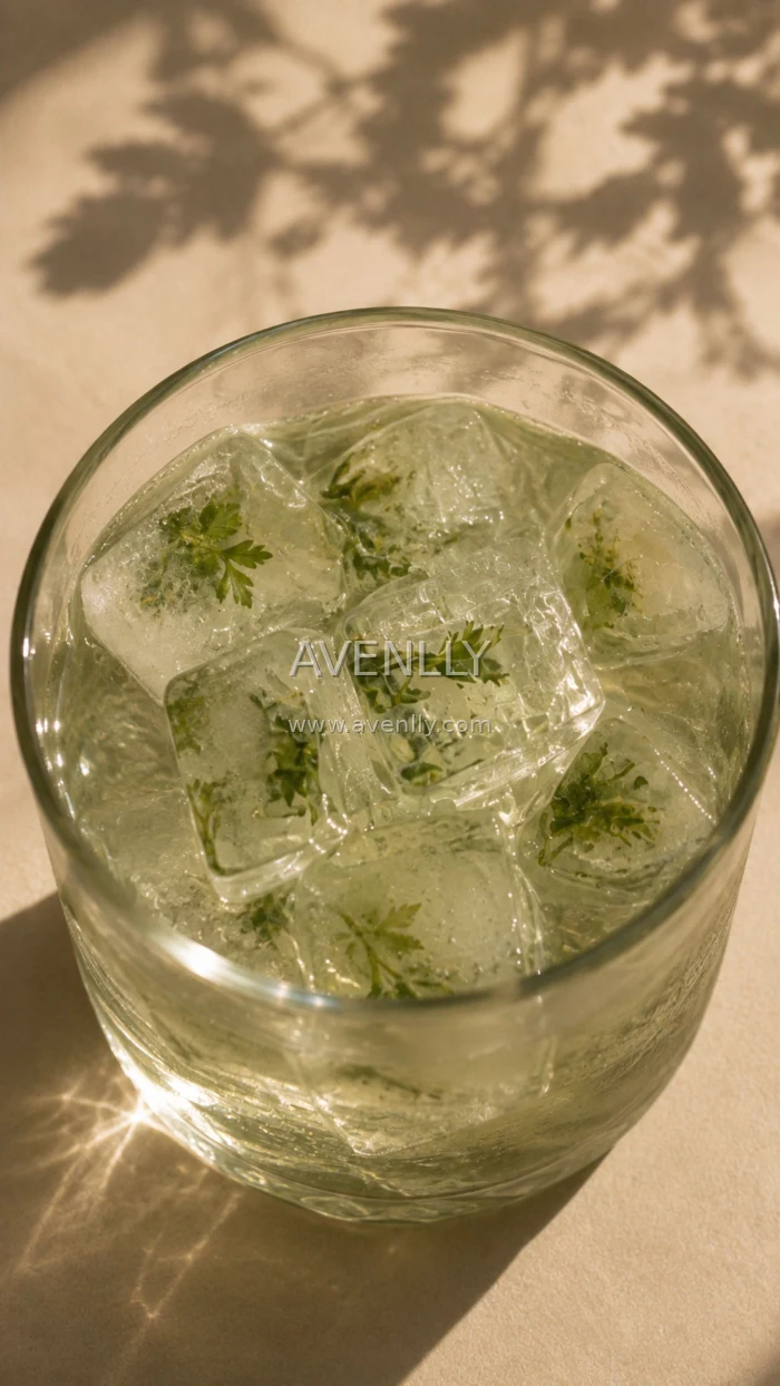Green Ice Cubes Aesthetic Wallpaper