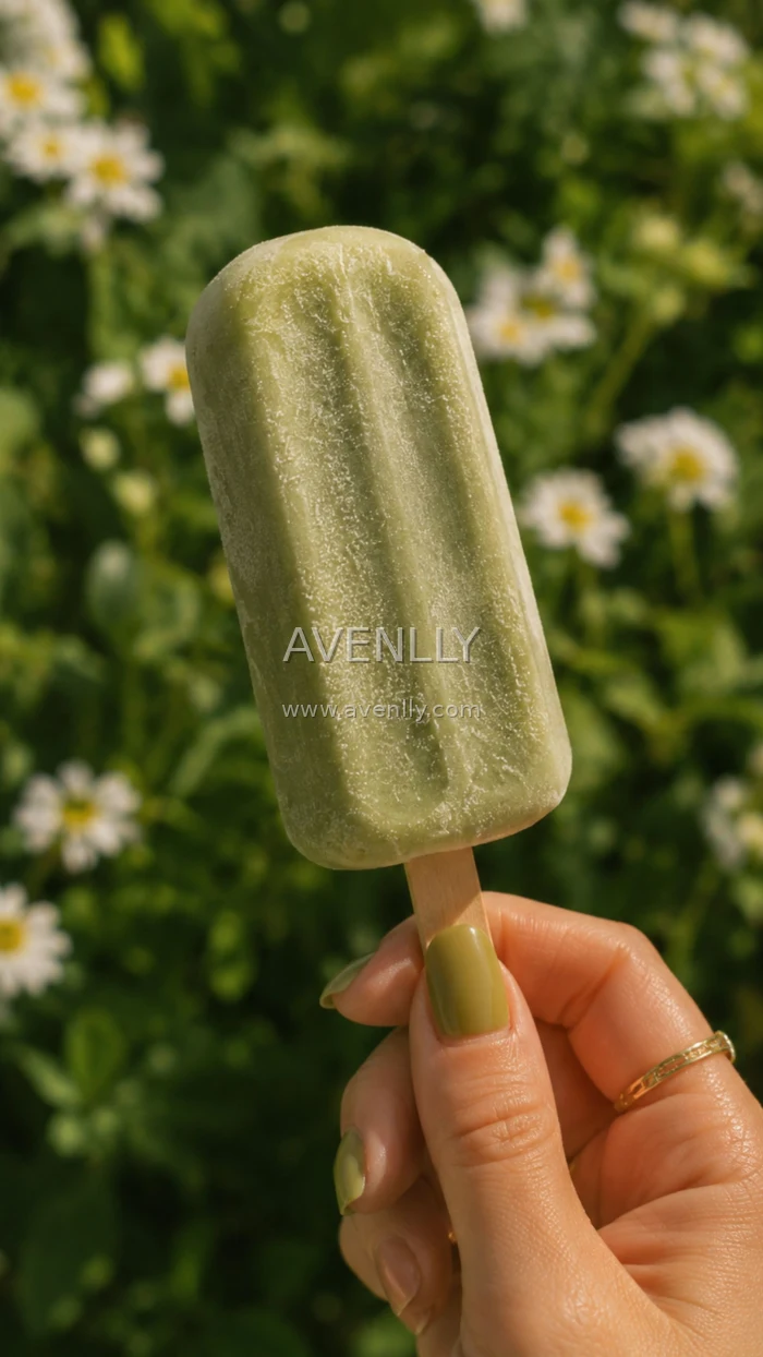 Green Popsicle Summer Aesthetic Wallpaper
