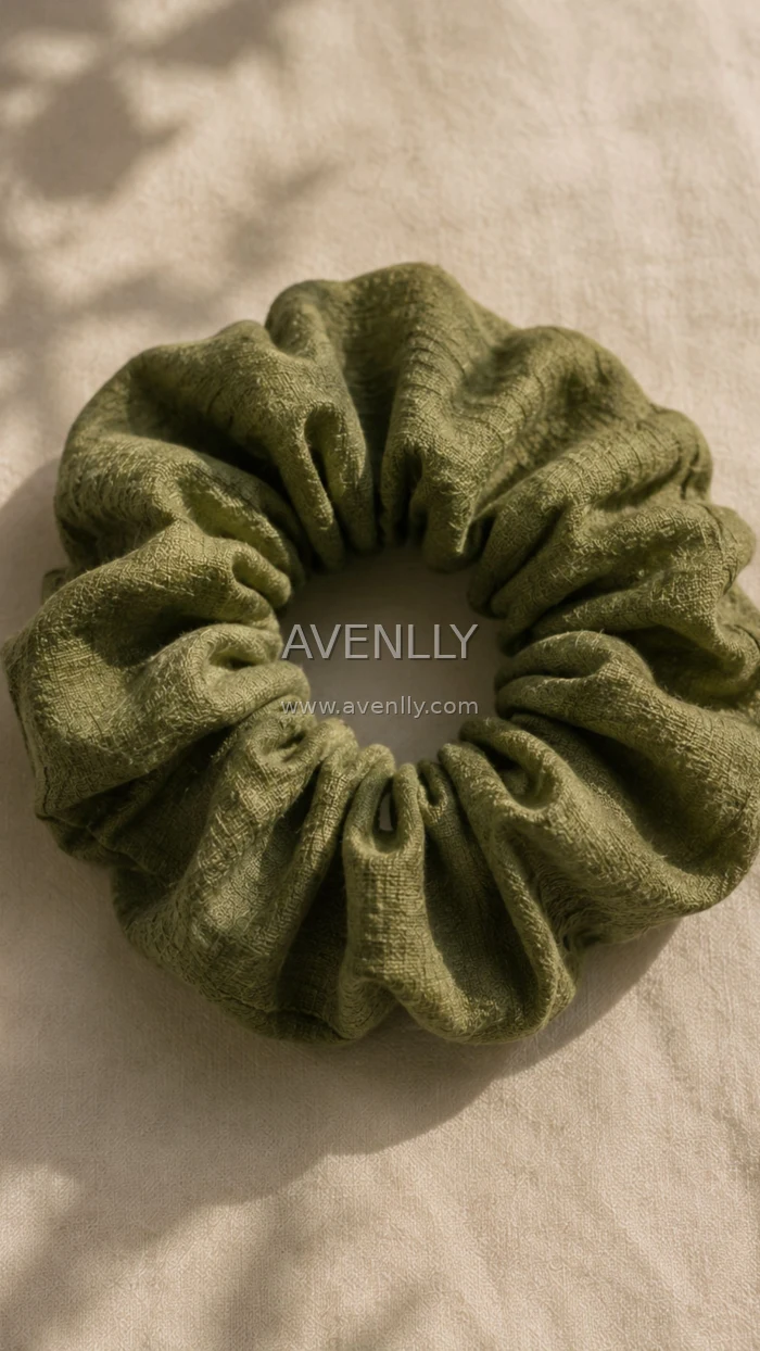 Green Scrunchie Soft Aesthetic Wallpaper
