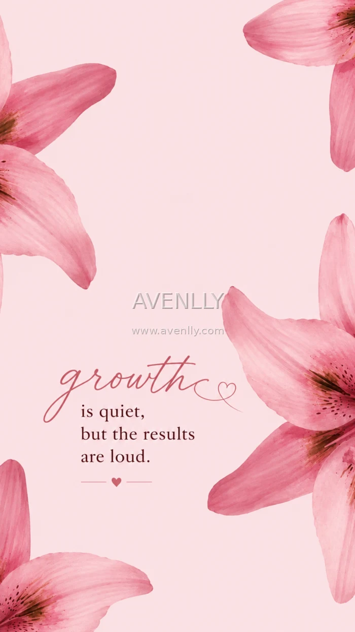 Growth Is Quiet Aesthetic Wallpaper HD
