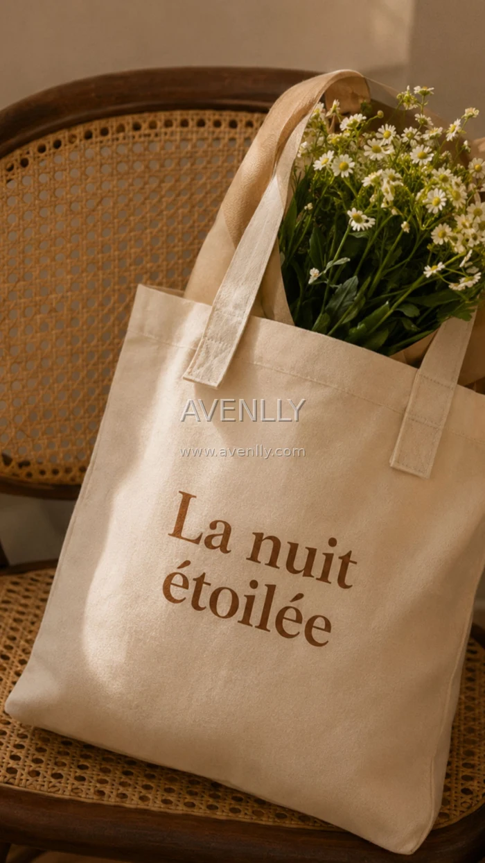 La Nuit Étoilée French Tote Bag Wallpaper