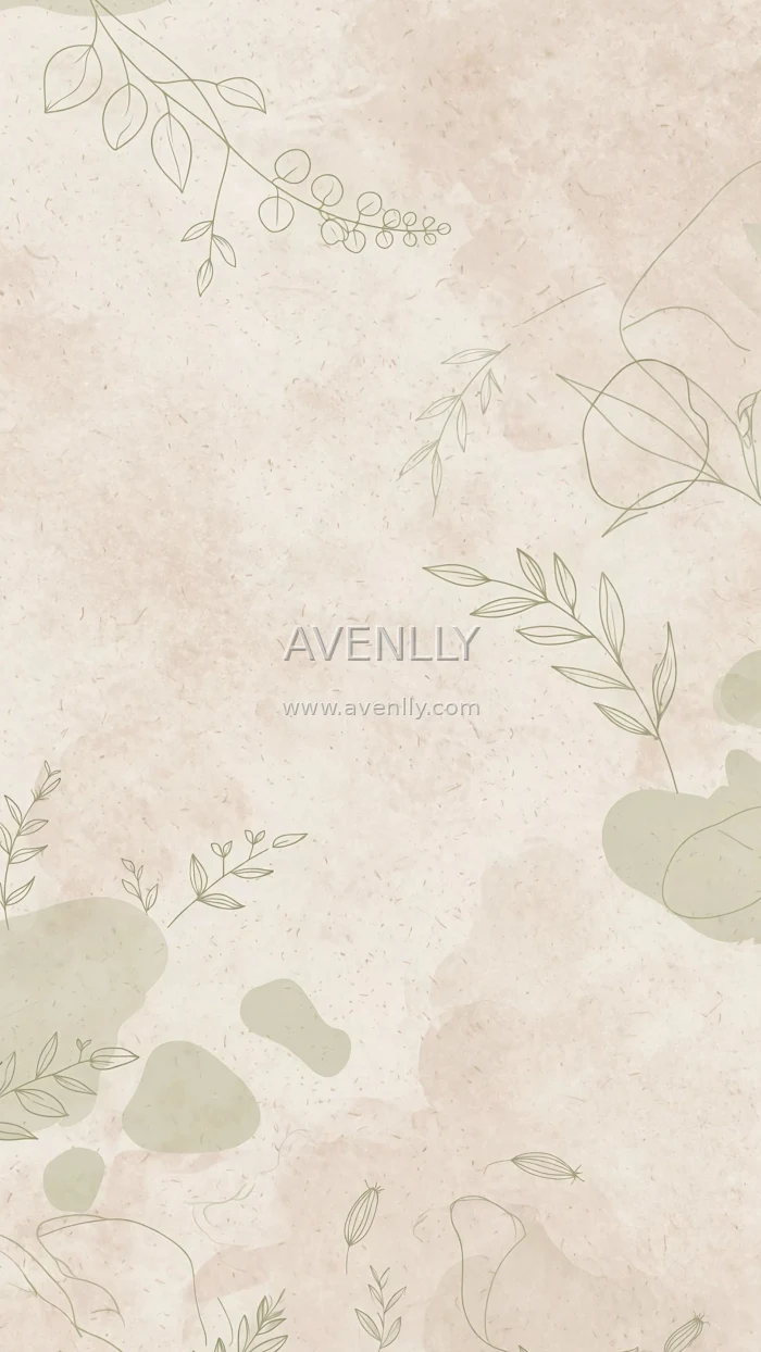 Minimal Botanical Beige Wallpaper | Elegant Neutral Aesthetic 4K