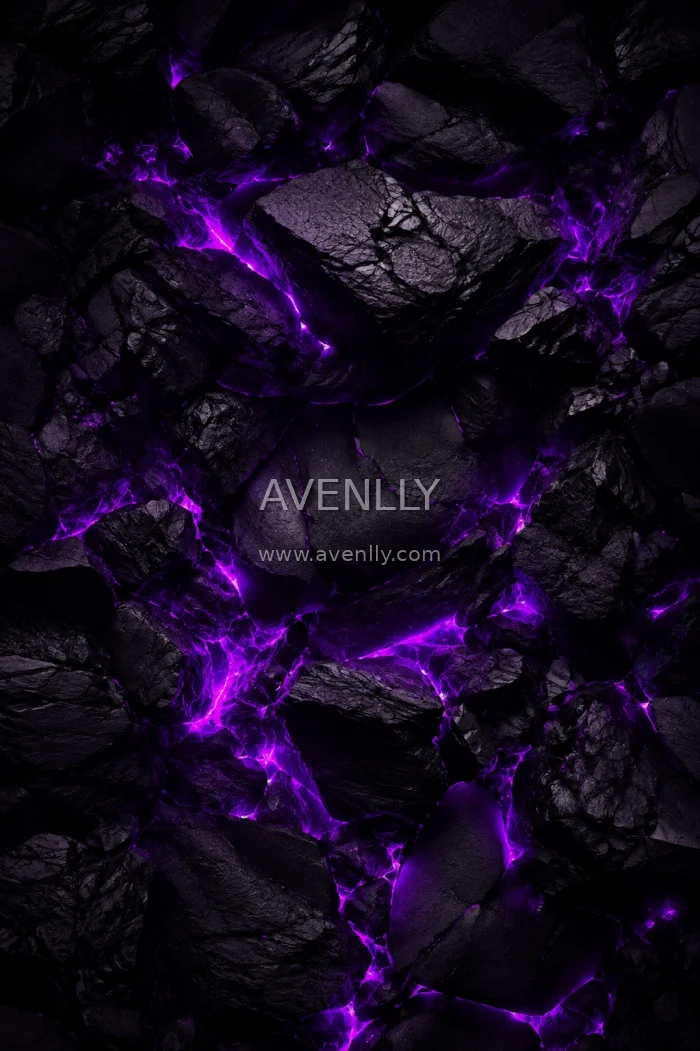 Neon Purple Obsidian Dark Wallpaper