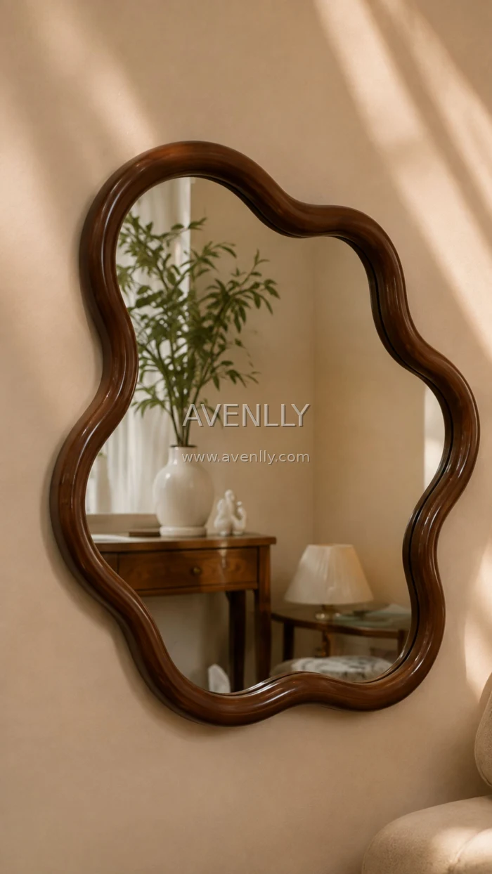 Organic Shape Mirror Aesthetic Wallpaper