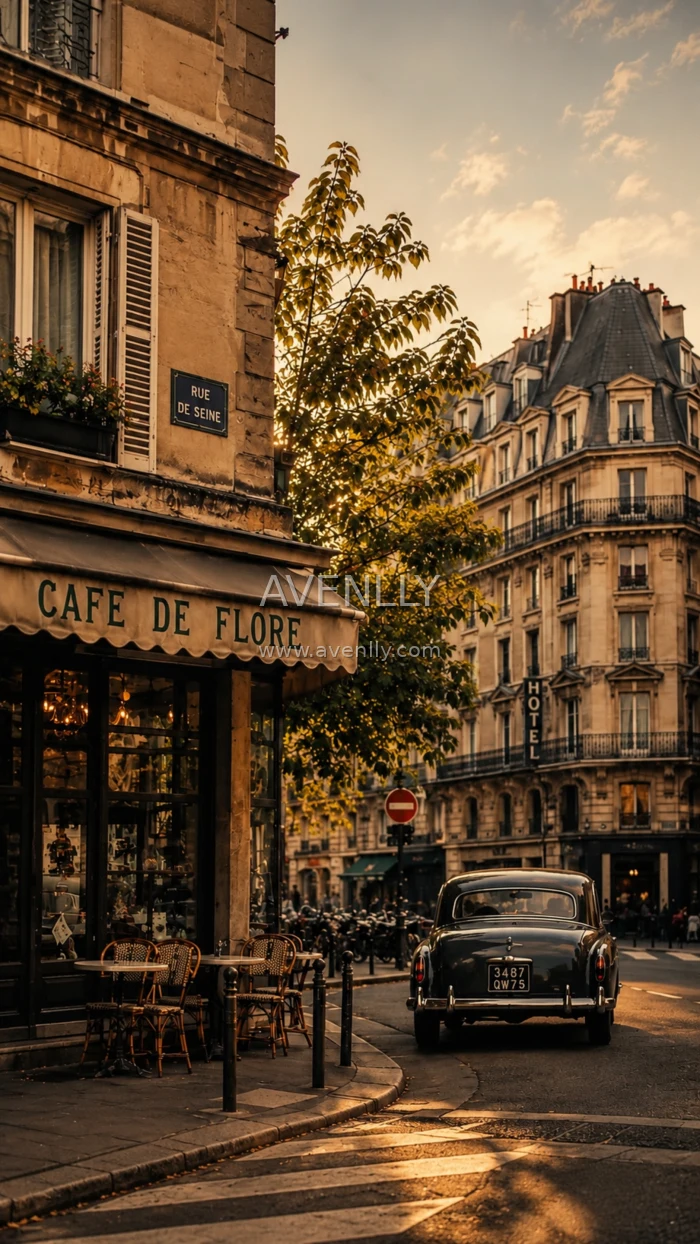 Paris Vintage Street Aesthetic Wallpaper 4K