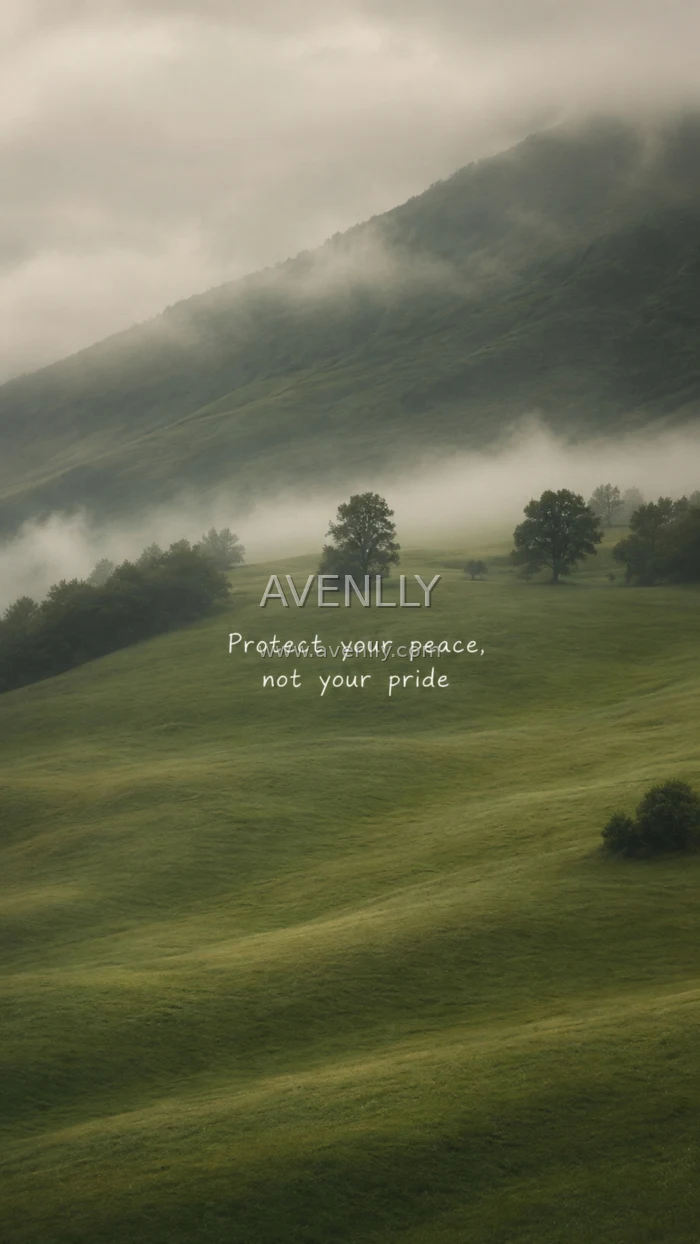 Protect Your Peace Nature Quote Wallpaper