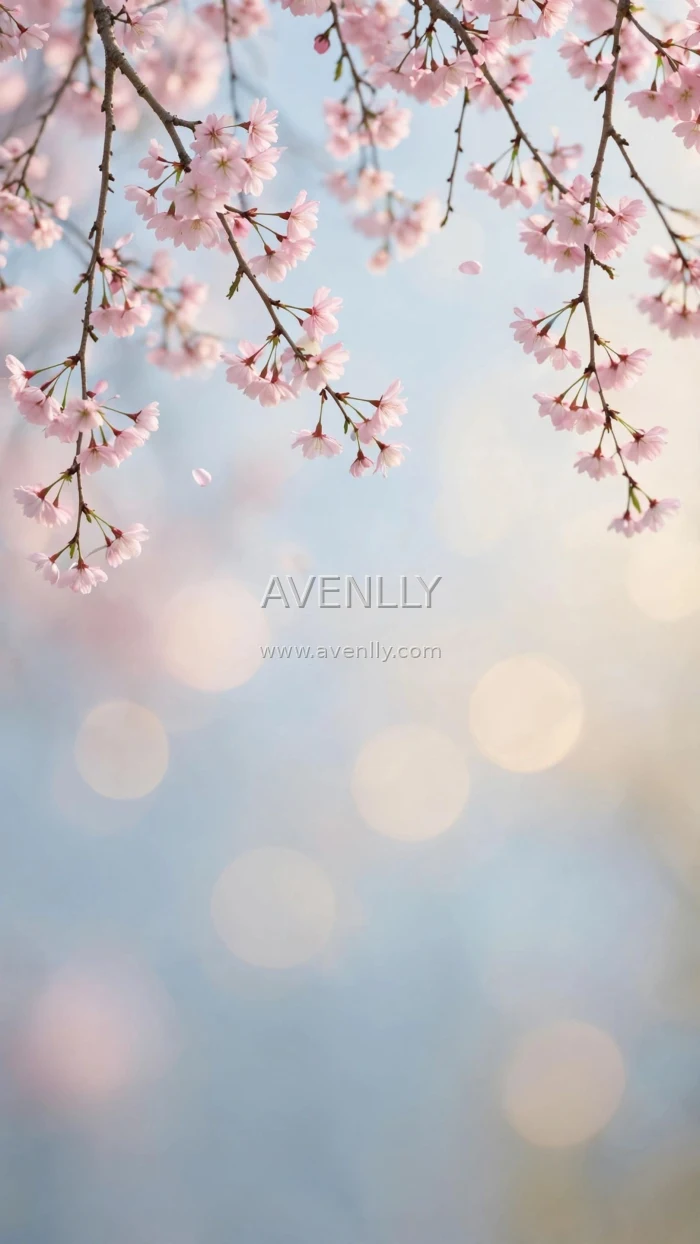 Soft Pink Cherry Blossom Bokeh 4K Wallpaper