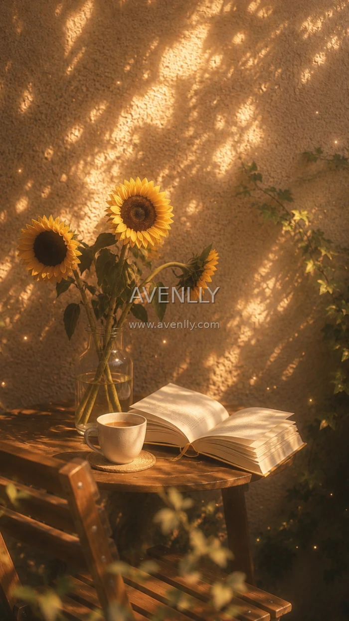 Sunflower Cozy Wallpaper Aesthetic HD