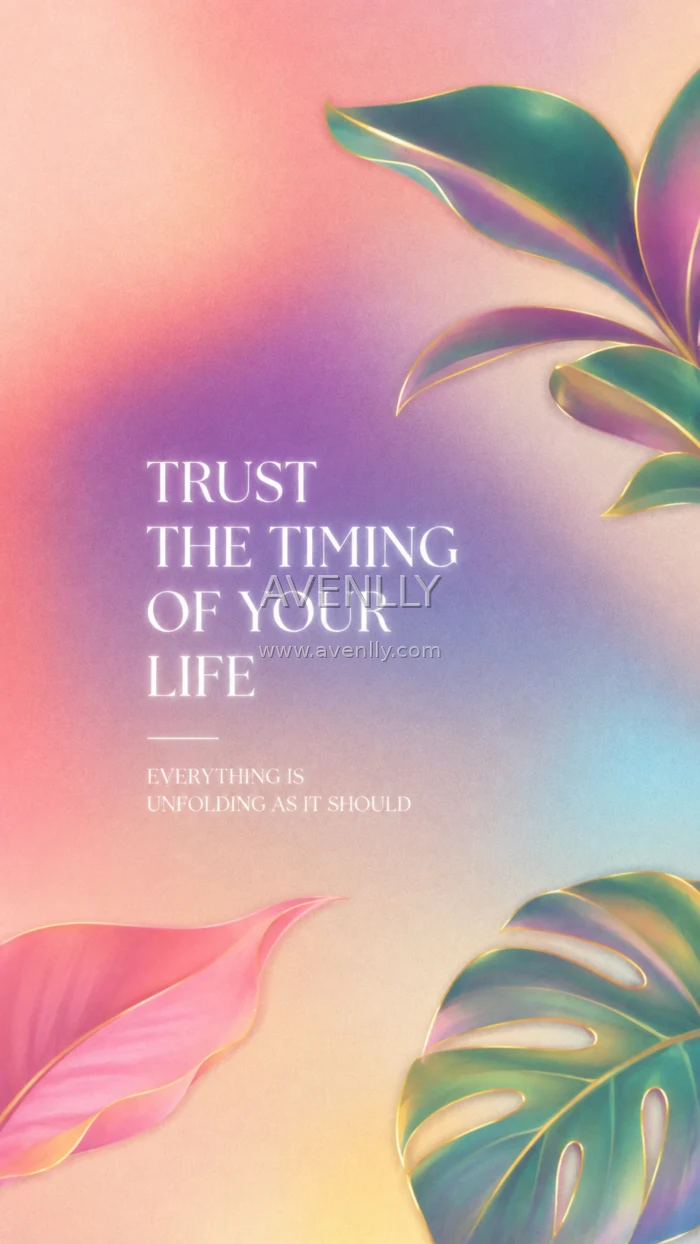 Trust the Timing of Your Life Wallpaper HD