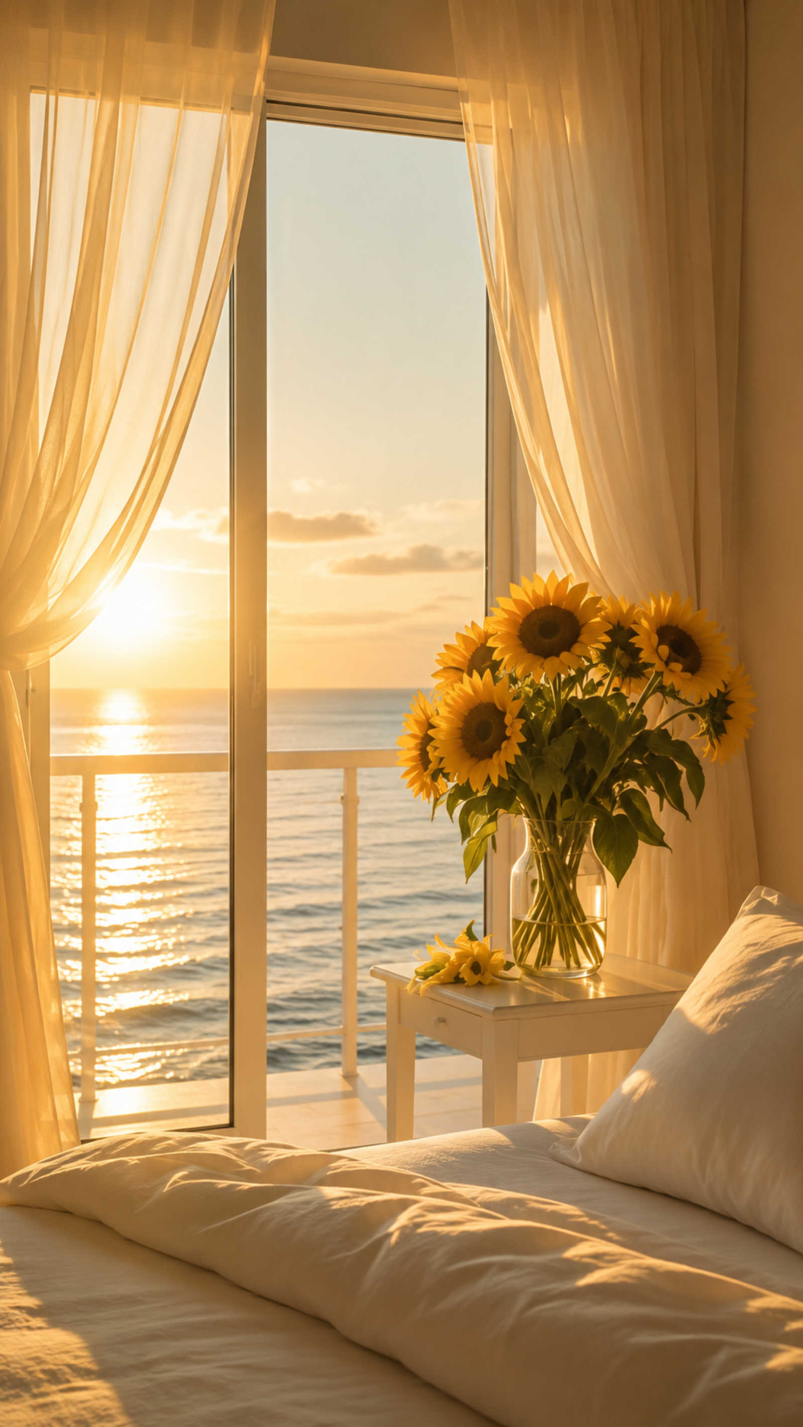 Golden Mornings Aesthetic Wallpaper 4K